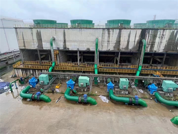 玻璃鋼冷卻塔達到降低水溫,圓形玻璃鋼冷卻塔