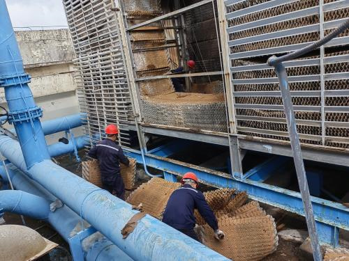 蜂窩斜管填料安裝的注意事項與安裝流程,蜂窩斜管填